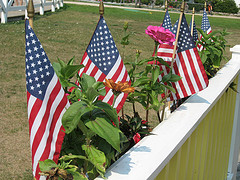 Foto de la bandera estadounidense, la historia de las barras y estrellas del símbolo estatal de los Estados Unidos.