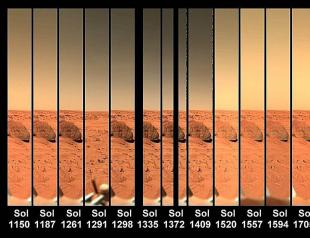 The atmosphere of Mars What gas is in the atmosphere of Mars